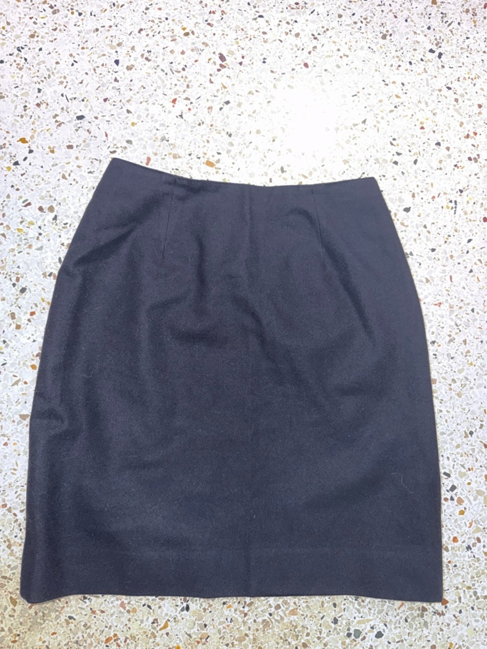 90’s vintage Ralph Lauren 100% wool made in USA navy mini skirt 6 lined